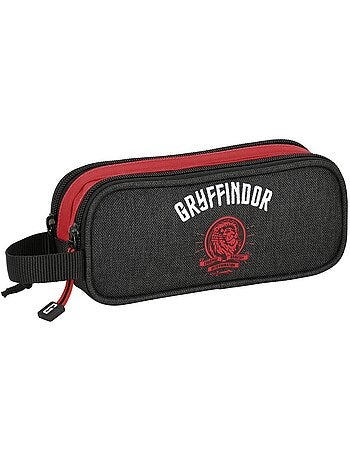 Trousse rectangulaire en tissu toile 2 compartiments Harry Potter