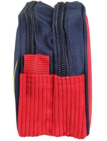 Trousse scolaire rectangulaire fille 2 compartiments FRENCH DISORDER Leo rose velours