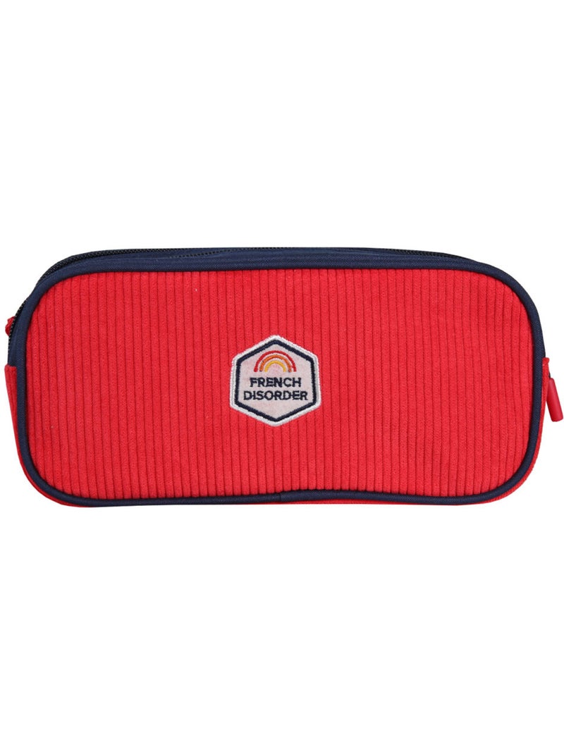 Trousse – Rectangulaire FRENCH DISORDER 2 compartiments – 22 cm – CMP Rouge - Kiabi