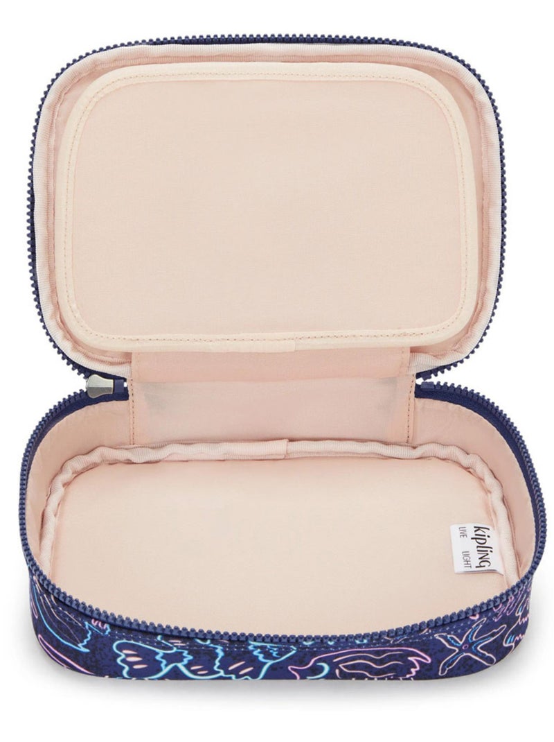 Trousse Rectangulaire Kipling 100 PENS Disco Fish 21 CM - Grande capacité Bleu Rose - Kiabi