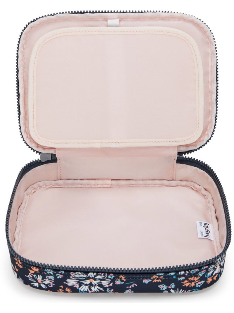 Trousse Rectangulaire Kipling 100 PENS Flower Field 21 CM - Grande capacité Noir Blanc Bleu - Kiabi