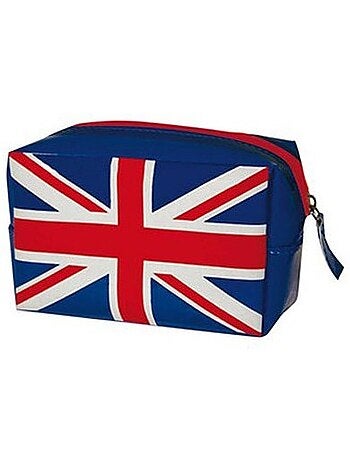 Trousse rectangulaire 'London' en polyester bleu marine – Viquel