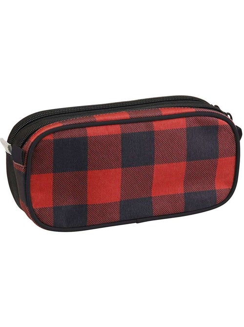 Trousse rectangulaire motif damier toile CMP - Kiabi