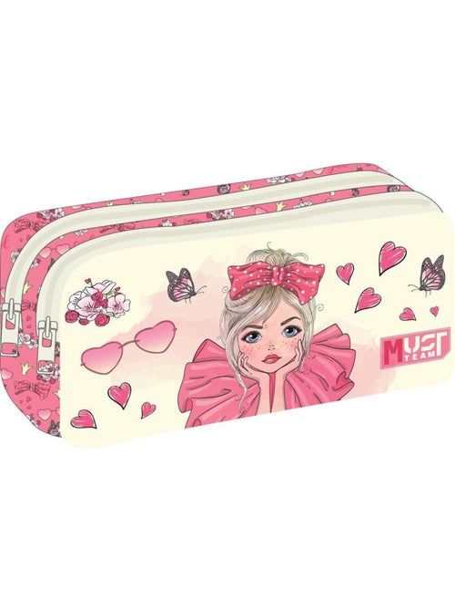 Trousse rectangulaire Must Team Pretty Girl à 2 compartiments zippés - CMP - Kiabi Trousse rectangulaire Must Team Pretty Girl à 2 compartiments zippés - CMP - Kiabi
