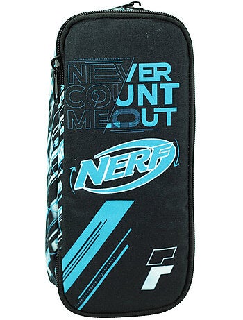 Trousse – rectangulaire never count me 2 compartiments – 23 cm – nerf