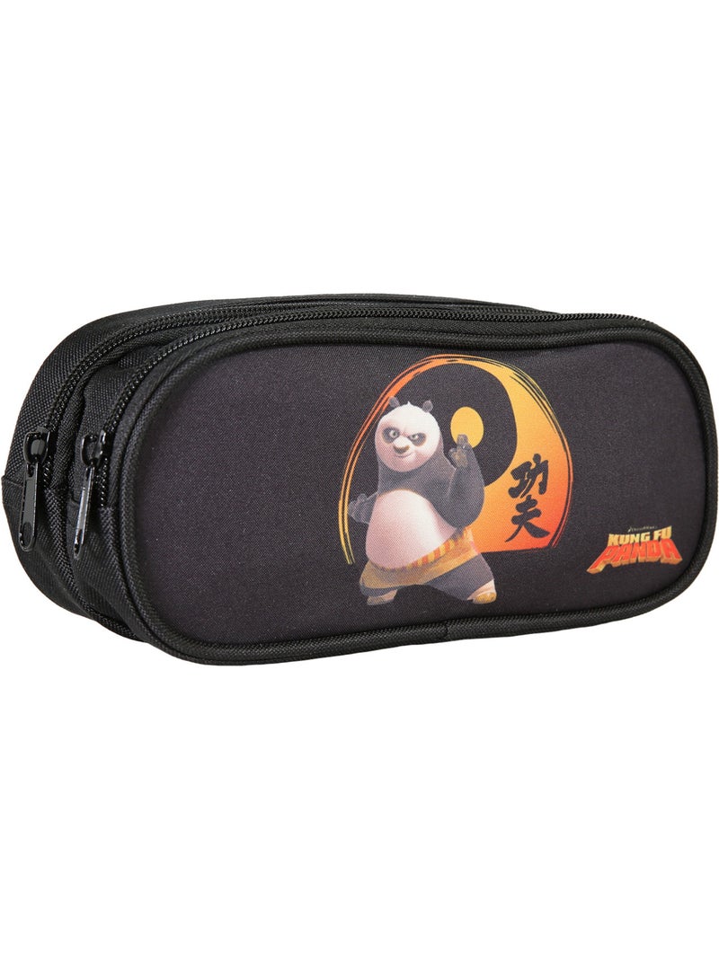 Trousse rectangulaire noire Kung Fu Panda - Bagtrotter Noir - Kiabi