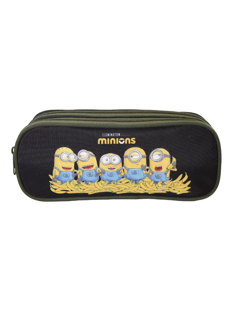 Trousse rectangulaire noire Les Minions - Bagtrotter Noir - Kiabi