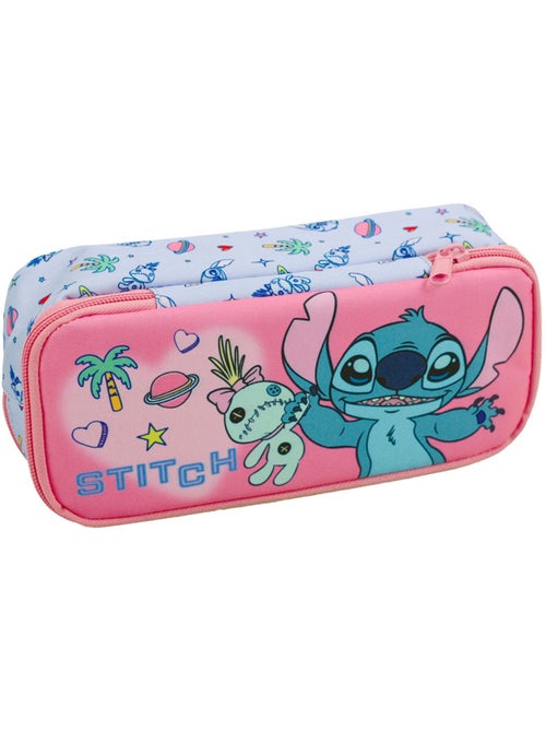 Trousse rectangulaire Stitch Vodoo à 2 compartiments zippés 23 cm Lilo et Stitch - Kiabi Trousse rectangulaire Stitch Vodoo à 2 compartiments zippés 23 cm Lilo et Stitch - Kiabi