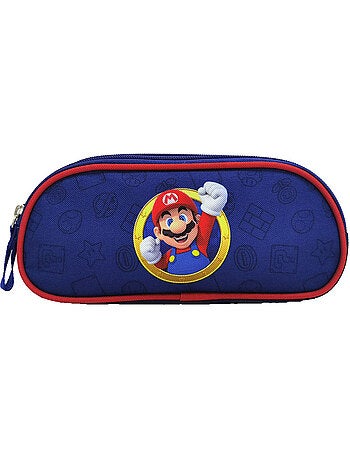 Trousse rectangulaire Super Mario en textile imprimé officiel