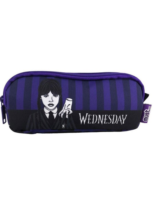 Trousse rectangulaire 'Wednesday' 2 compartiments zippés 21 cm – CMP - Kiabi Trousse rectangulaire 'Wednesday' 2 compartiments zippés 21 cm – CMP - Kiabi