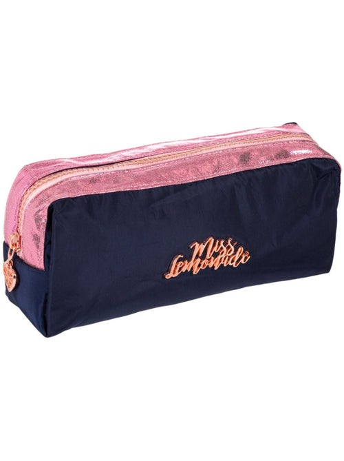 Trousse rectangulaire zippée 21 cm deux tons Miss Lemonade - Kiabi Trousse rectangulaire zippée 21 cm deux tons Miss Lemonade - Kiabi