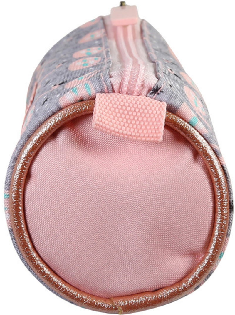 Trousse – Ronde – 22 cm – kip Gris Rose Gris - Kiabi