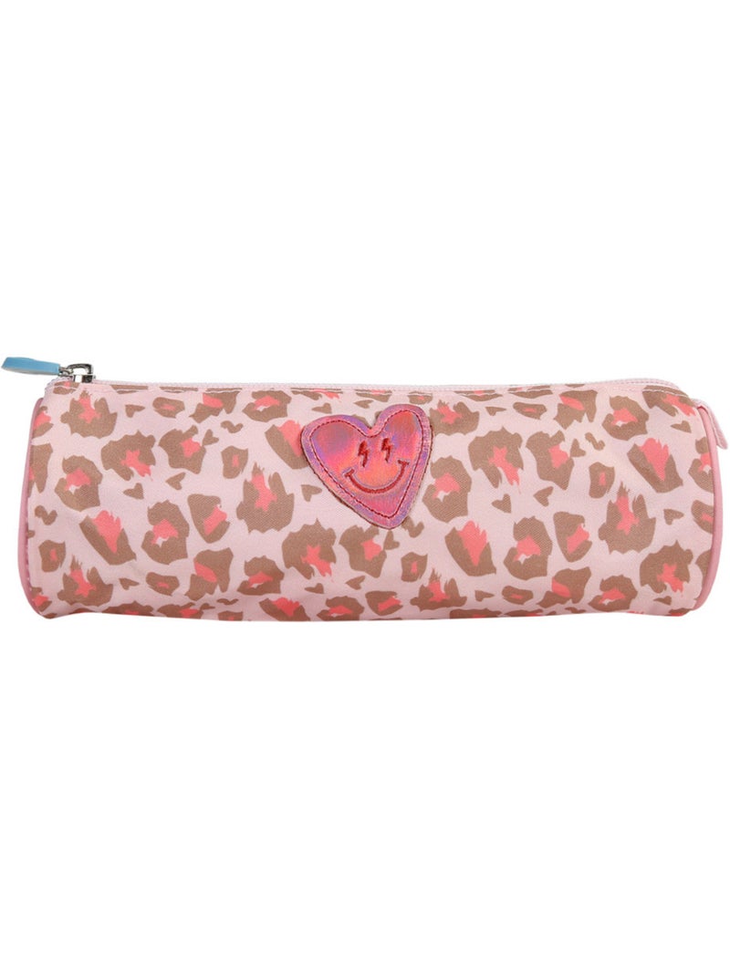 Trousse – Ronde – 22 cm – kip Rose/Blanc - Kiabi