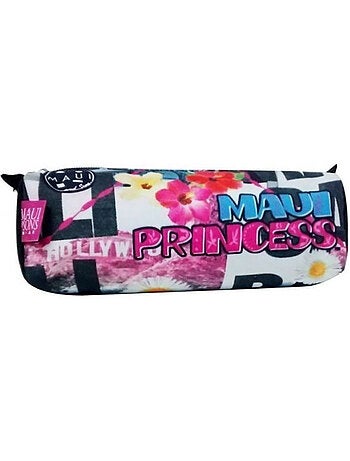 Trousse ronde à fermeture éclair Maui & Sons California multicolore 23 x 7 cm