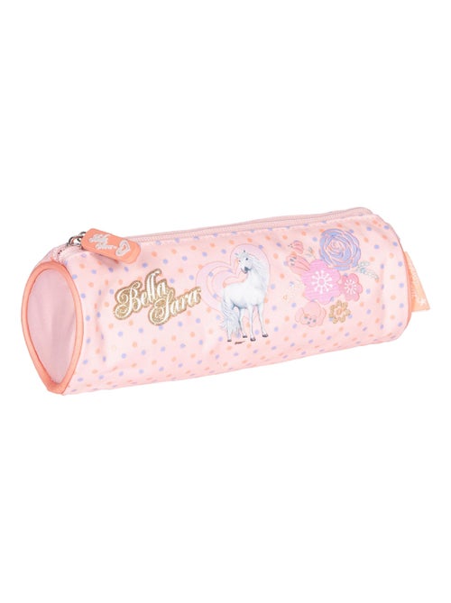 Trousse ronde cheval BELLA SARA Romantic Rose - Kiabi