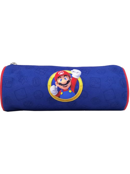 Trousse ronde cylindrique Super Mario en polyester motif officiel Nintendo - Kiabi