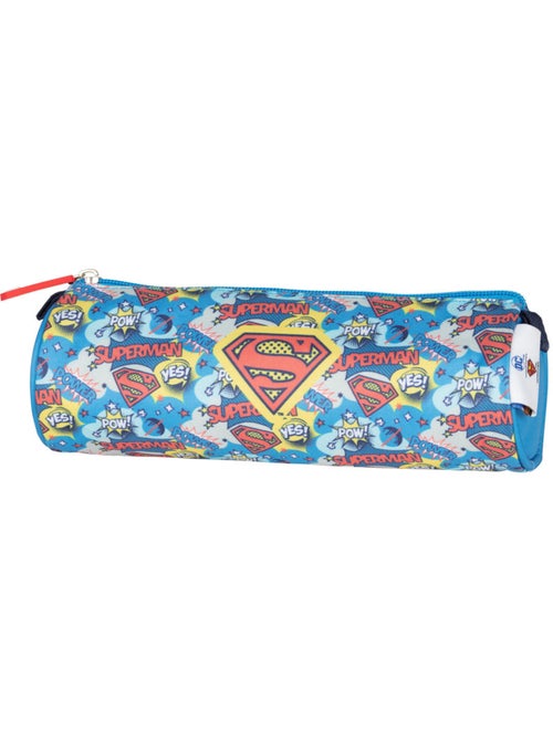 Trousse ronde cylindrique Superman DC Comics 22 cm fermeture zippée - Kiabi Trousse ronde cylindrique Superman DC Comics 22 cm fermeture zippée - Kiabi