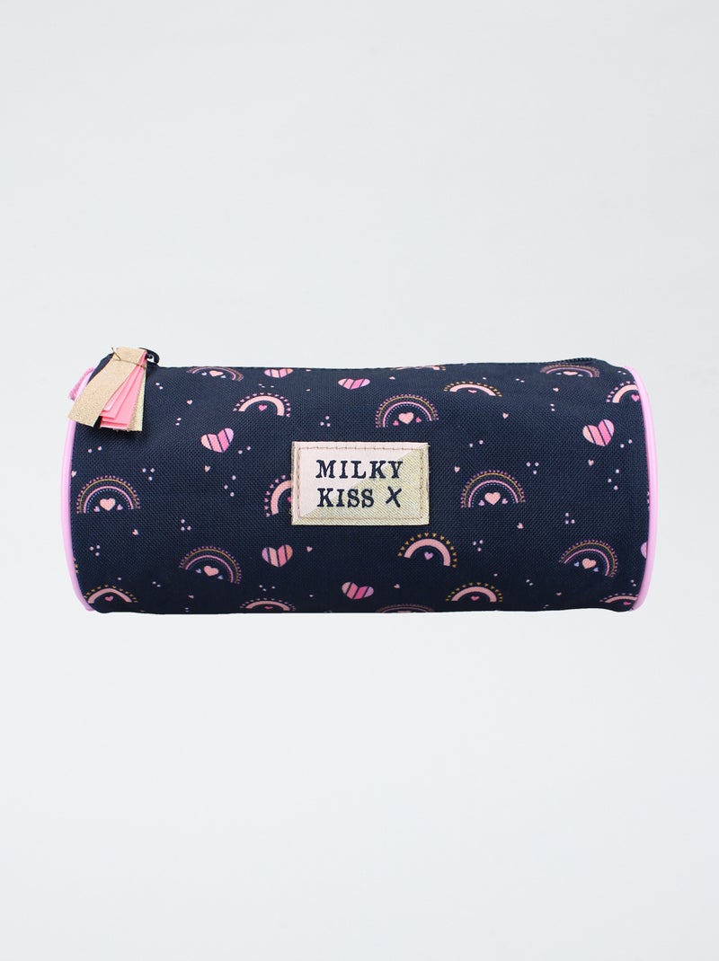 Trousse ronde fantaisie Bleu - Kiabi