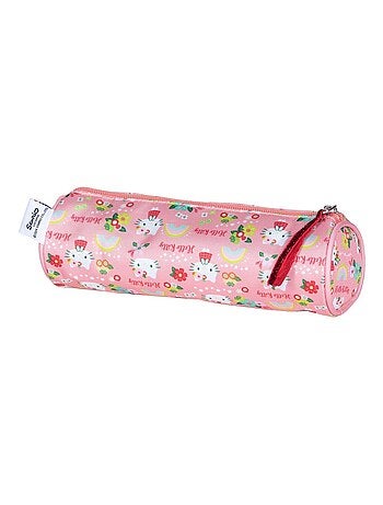 Trousse ronde fille HELLO KITTY Green Floral rose