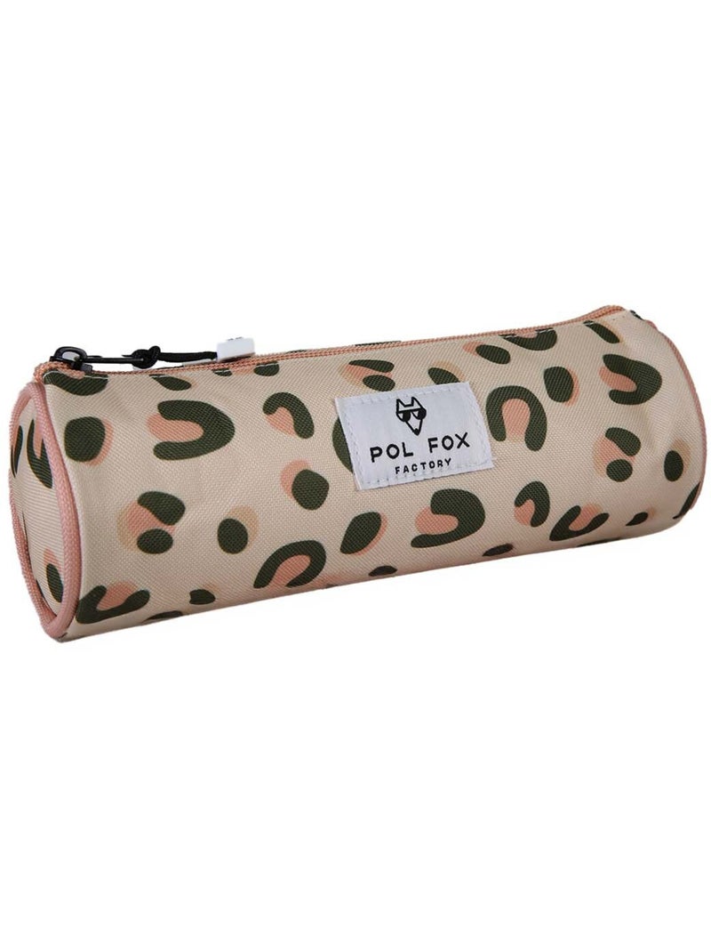 Trousse ronde fille POL FOX Crush rose motif léopard Rose - Kiabi