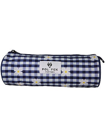 Trousse ronde fille POL FOX Daisy bleu marine motif marguerite
