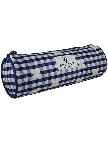 Trousse ronde fille POL FOX Daisy bleu marine motif marguerite