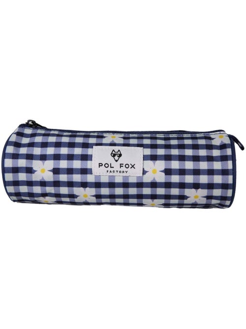 Trousse ronde fille POL FOX Daisy bleu marine motif marguerite - Kiabi