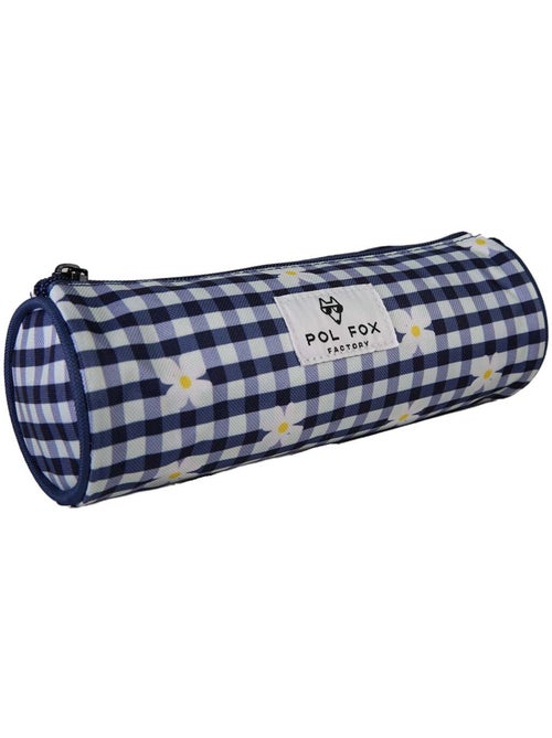 Trousse ronde fille POL FOX Daisy bleu marine motif marguerite - Kiabi