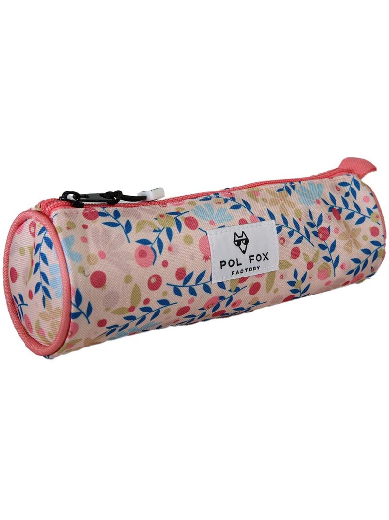 Trousse ronde fille POL FOX Happy Blush rose motif fleur Rose - Kiabi