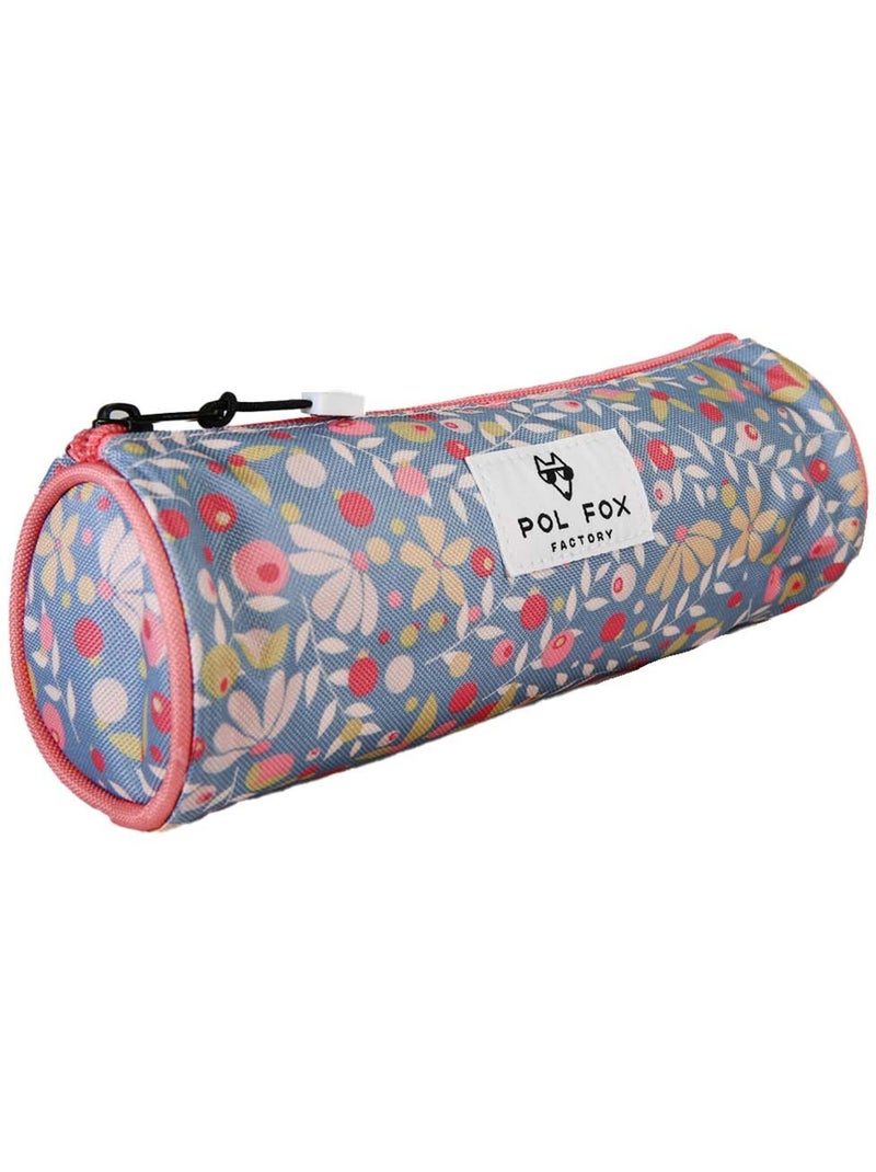 Trousse ronde fille POL FOX Happy Jean bleu marine motif fleur Bleu marine - Kiabi