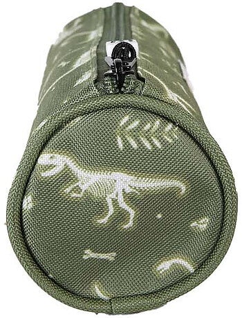 Trousse ronde garçon POL FOX Jurassic vert motif dinosaure