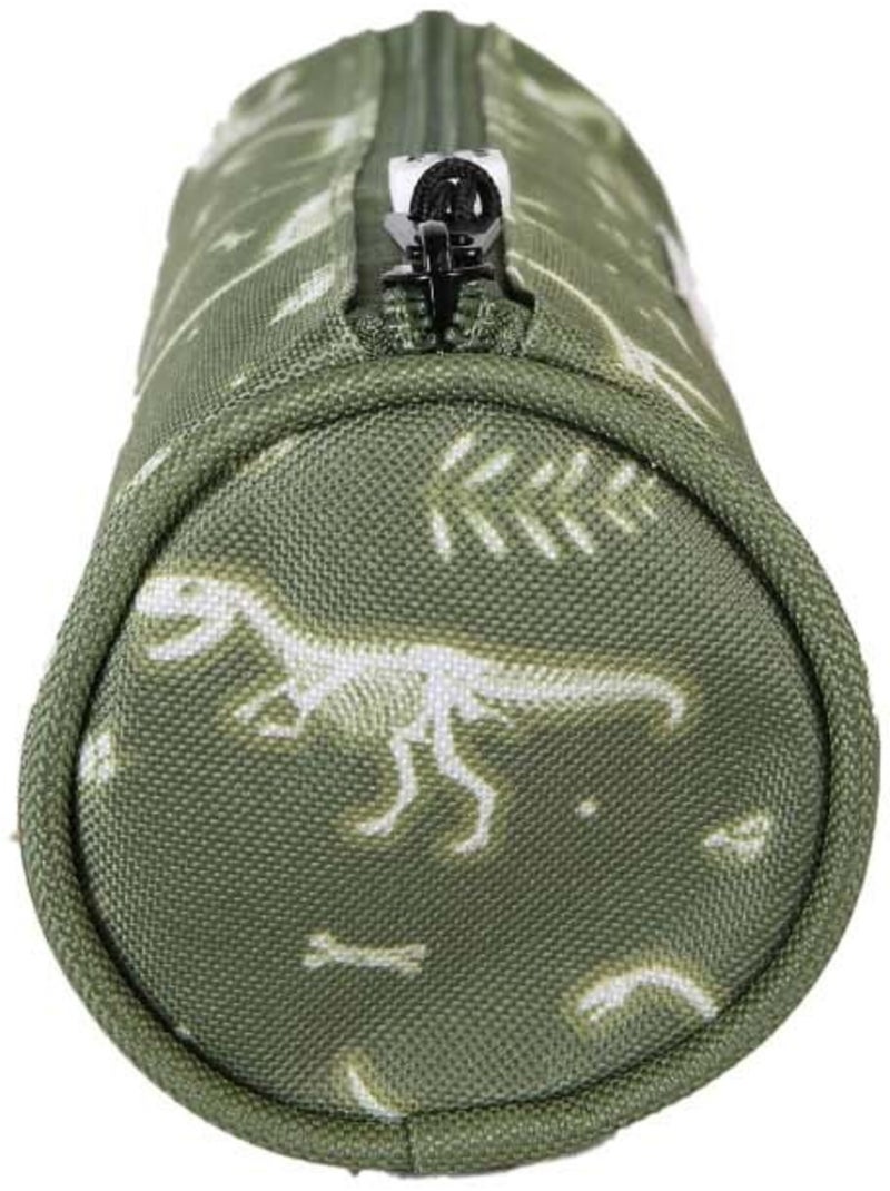 Trousse ronde garçon POL FOX Jurassic vert motif dinosaure Vert - Kiabi