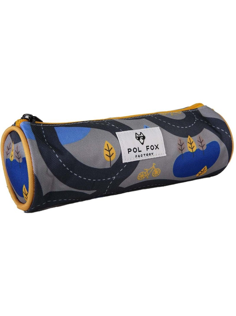 Trousse ronde garçon POL FOX Race gris motif voiture Gris - Kiabi