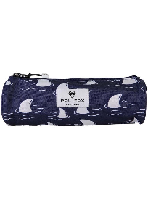 Trousse ronde garçon POL FOX Shark bleu marine motif requin - Kiabi Trousse ronde garçon POL FOX Shark bleu marine motif requin - Kiabi
