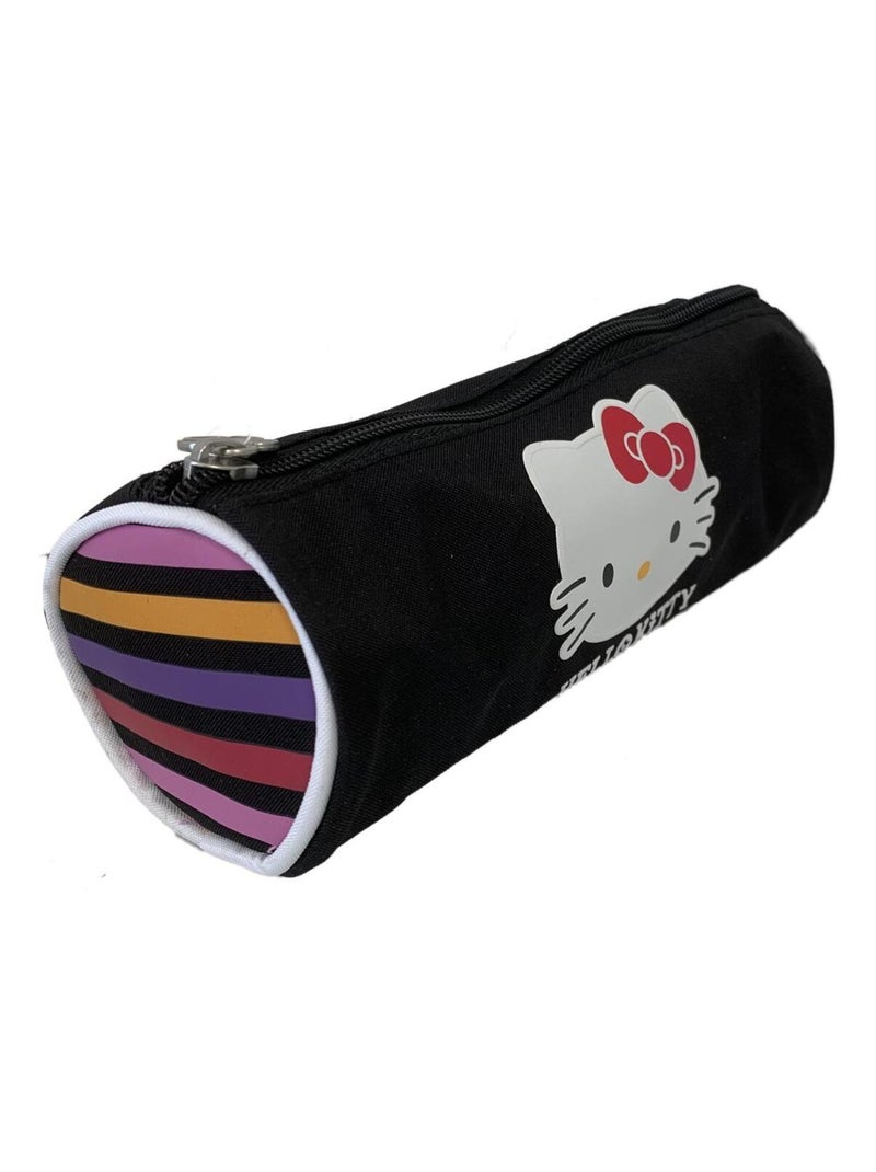 Trousse ronde Hello Ketty noire Noir - Kiabi