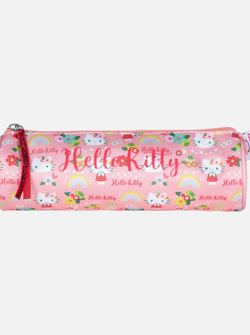 TROUSSE RONDE HELLO KITTY GREEN FLORAL Rose - Kiabi