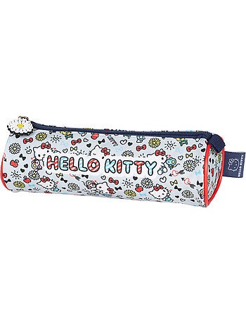 Trousse ronde 'Hello Kitty' Kiss Kiss – 22 cm avec zip et sangle