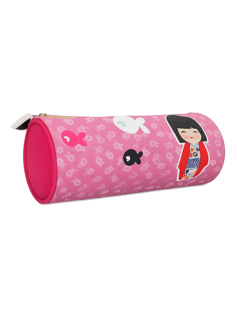 Trousse ronde Kimmi Junior Rose - Kiabi