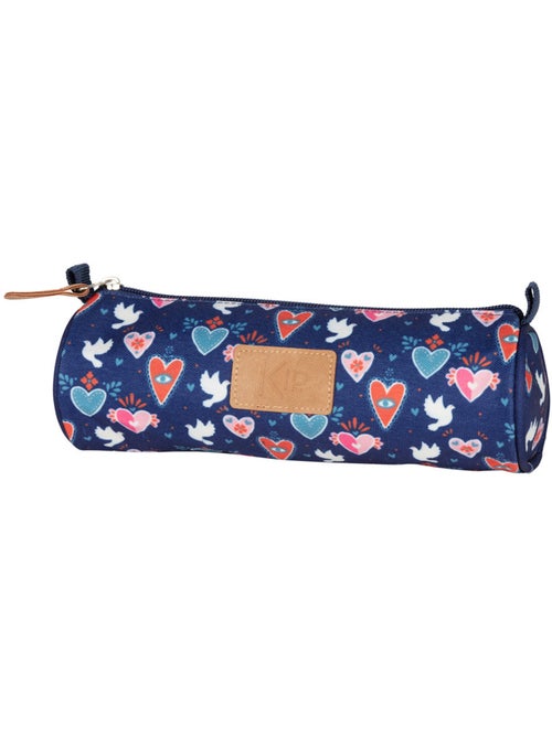 Trousse ronde KIP Inspiration 22 cm motif fleurs – fermeture zippée solide - Kiabi Trousse ronde KIP Inspiration 22 cm motif fleurs – fermeture zippée solide - Kiabi