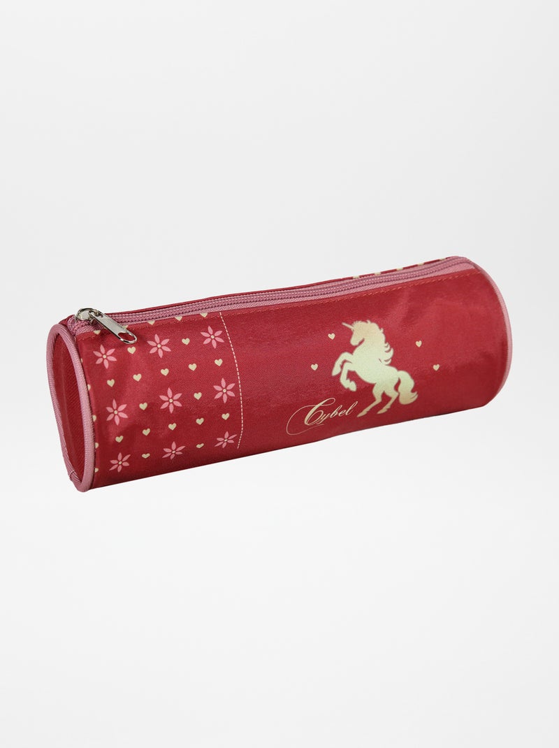 Trousse ronde Licorne Rouge - Kiabi