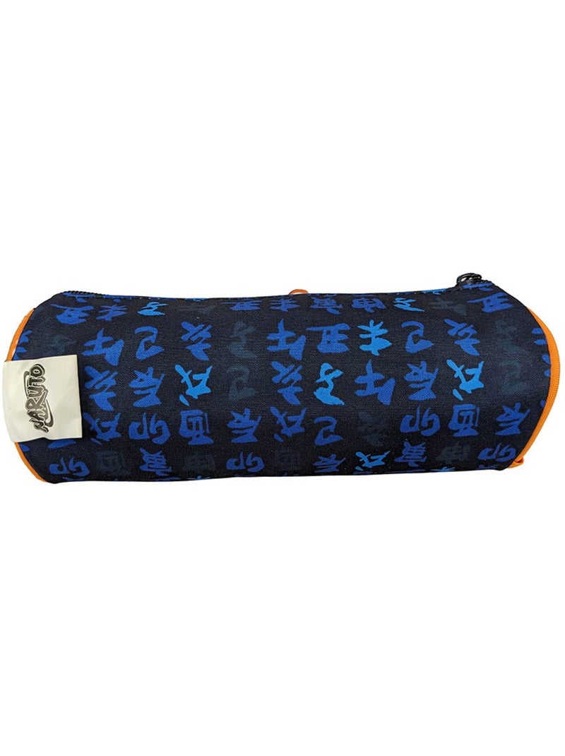 Trousse ronde Naruto Letters en toile Bleu marine - Kiabi