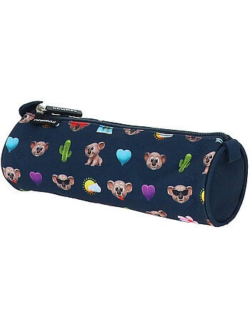 Trousse ronde Newmoji Boy 22 cm 'Koala' zippée avec anse