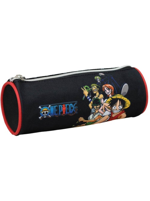 Trousse ronde ONE PIECE – 21 cm à zip métal – doublure rouge - Kiabi