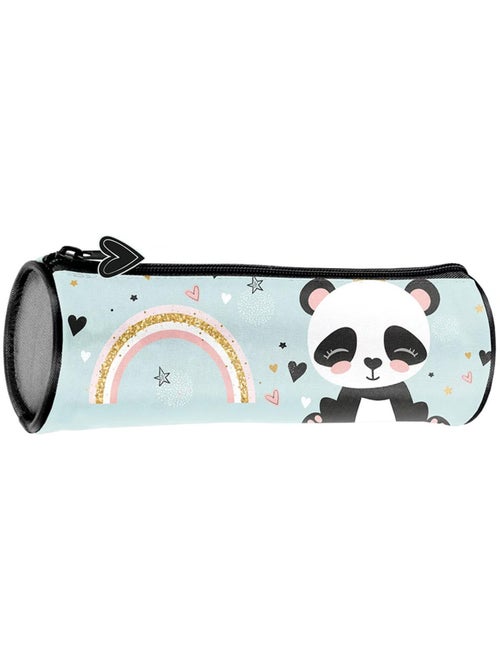 Trousse ronde PASO Panda en textile imprimé 21 cm - Kiabi