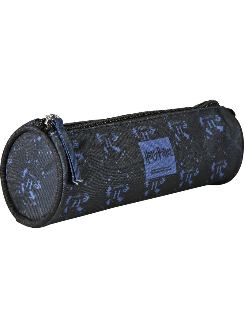 Trousse ronde scolaire enfant HARRY POTTER noir bleu Bleu marine - Kiabi