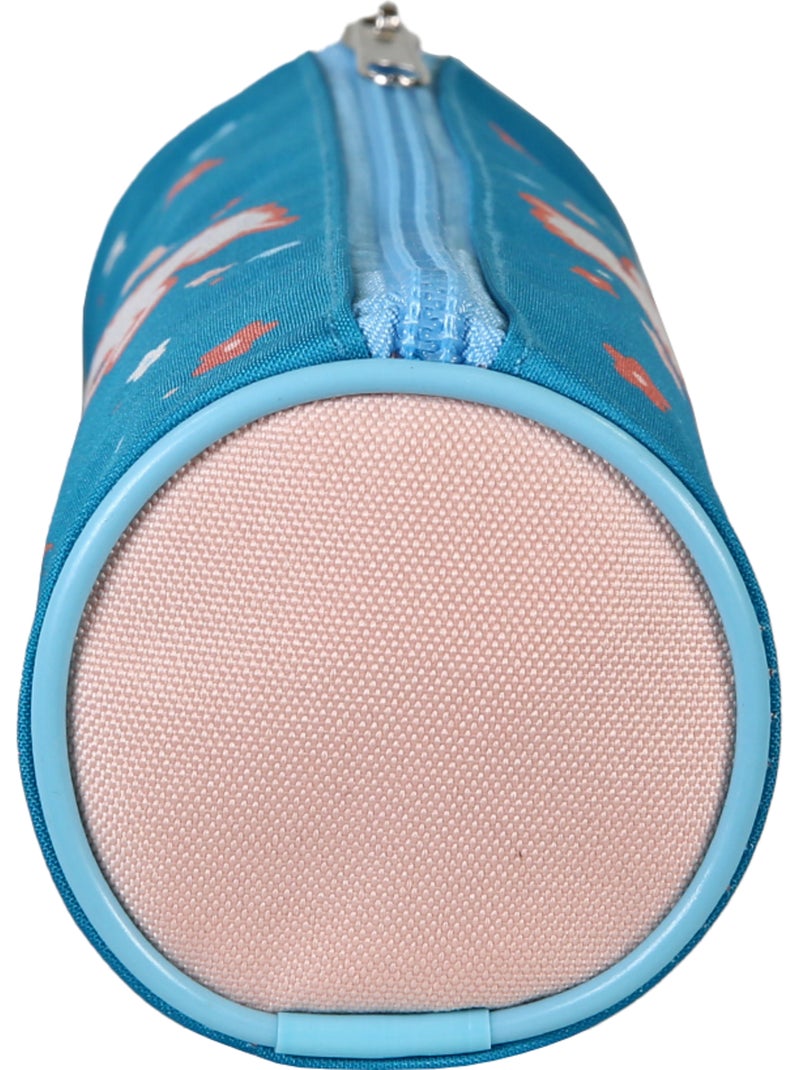 Trousse ronde scolaire fille CYBEL Licorne bleue 1 compartiment Bleu - Kiabi