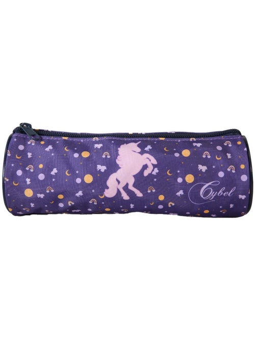 Trousse ronde scolaire fille CYBEL violette 1 compartiment zippé - Kiabi Trousse ronde scolaire fille CYBEL violette 1 compartiment zippé - Kiabi