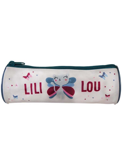 Trousse ronde scolaire fille LILI LOU beige 1 compartiment - Kiabi Trousse ronde scolaire fille LILI LOU beige 1 compartiment - Kiabi