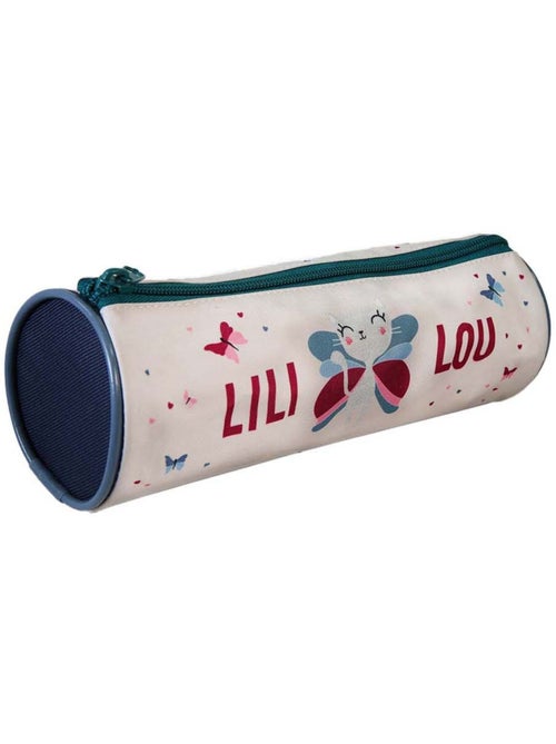 Trousse ronde scolaire fille LILI LOU beige 1 compartiment - Kiabi Trousse ronde scolaire fille LILI LOU beige 1 compartiment - Kiabi