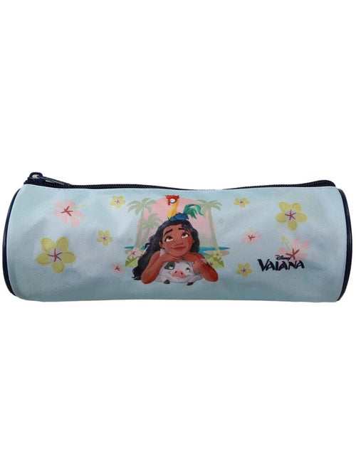 Trousse ronde scolaire fille VAIANA bleue 1 compartiment zippé - Kiabi Trousse ronde scolaire fille VAIANA bleue 1 compartiment zippé - Kiabi